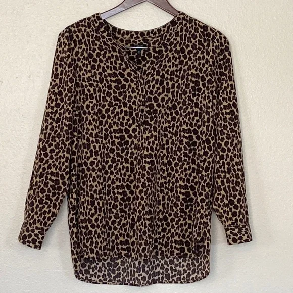 TALBOTS| animal print tunic Lp - Picture 2 of 9